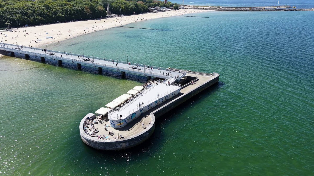 Plaża w Kołobrzegu – podwodna rafa przy molo i próg podwodny